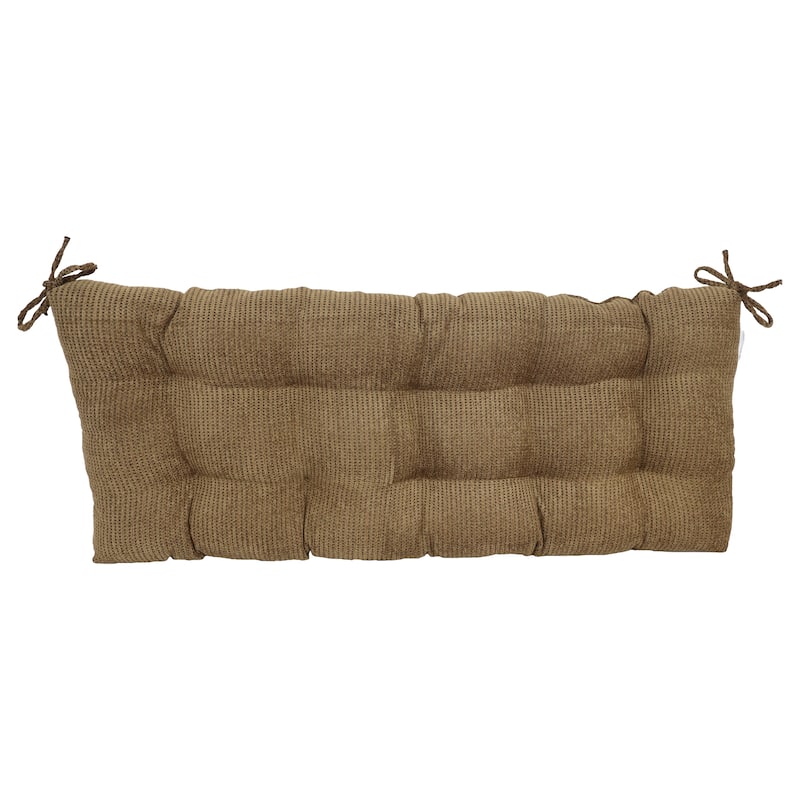 42-inch by 19-inch Tufted Jacquard Chenille Loveseat Cushion