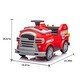 preview thumbnail 3 of 18, 12V Electric Ride On Fire Truck with Realistic Lights, Sounds, Interactive Fire Tools, Safe Slow Start,for Kids 3-7.