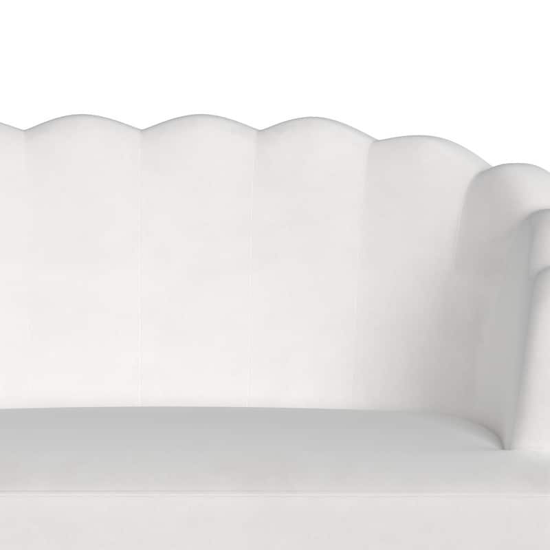 Velvet Comfortable Softness Metal Legs Loveseat Sofa