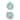 Turquoise Spehere Glass Christmas Tree Ornament Set of 2 - 3.15"