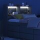 preview thumbnail 20 of 39, Twin Bed with USB, Type-C Ports, LED Lights & Trundle - Bookcase Headboard