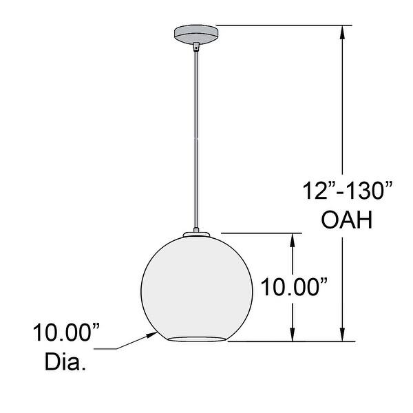 Access Lighting Glow - Pendant - 10"W - Brushed Copper Finish - Copper Shade