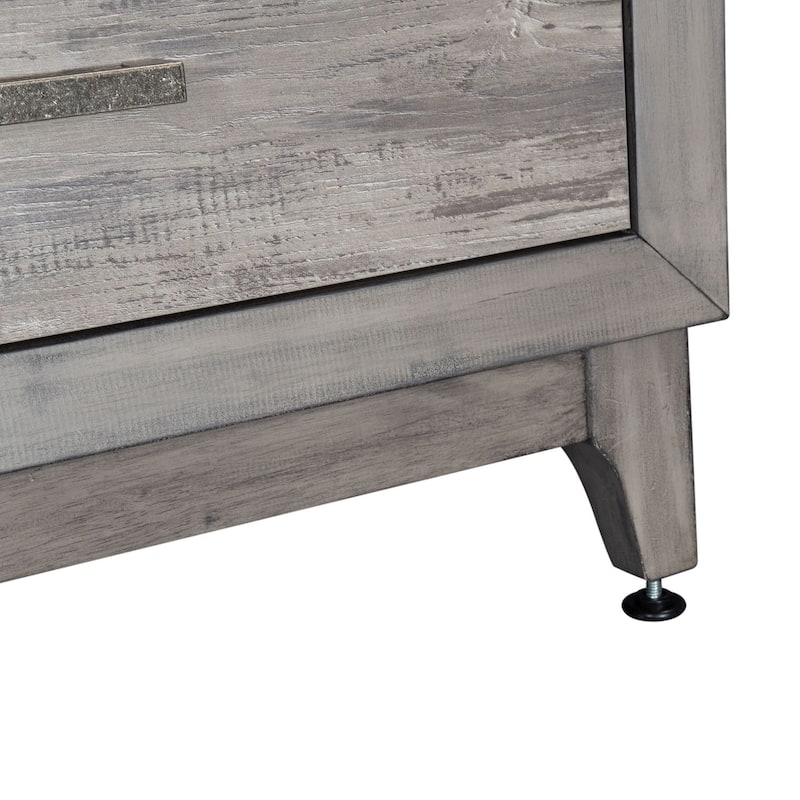 Mercury Driftwood Gray 76 Inch TV Console