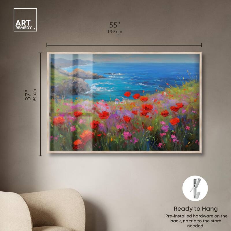 Ocean View Bloom II Shadowbox by Art Remedy