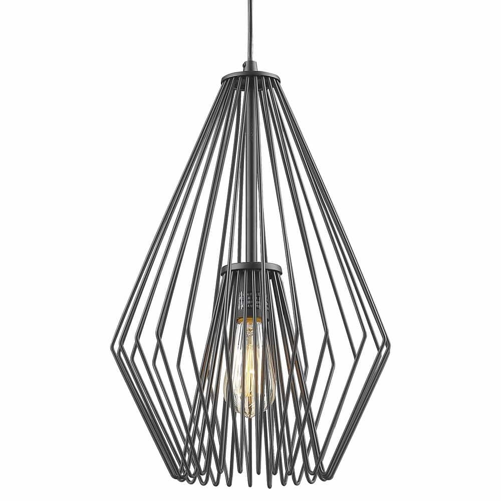 Z-Lite Quintus Single Light 12-1/4" Wide Abstract Pendant
