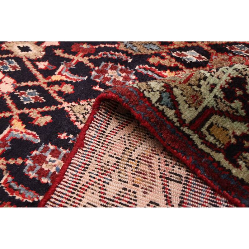 ECARPETGALLERY Hand-knotted Andelz Dark Navy Wool Rug - 3'4 x 10'1