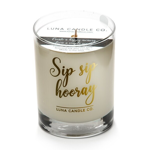 Elegant Peach Belini Candle,Hints of Apricot, Mango, Jasmine, Soy Wax
