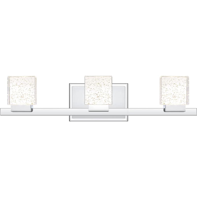 Zola Integrated LED Polished Chrome Vanity Light