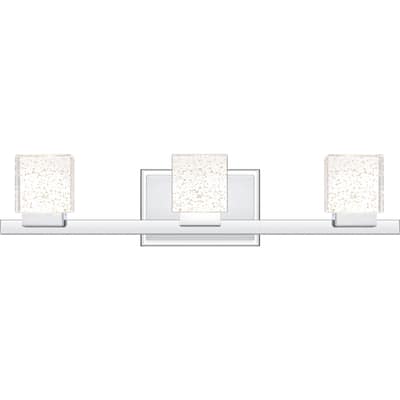 Zola Integrated LED Polished Chrome Vanity Light
