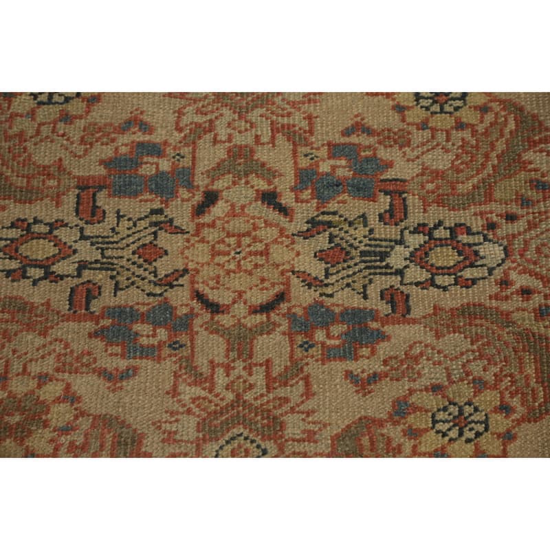 Hand Knotted Oriental 100% Wool Carpet Traditional Floral Brown Sultanabad Area Rug - 12' 5'' X 10' 9''