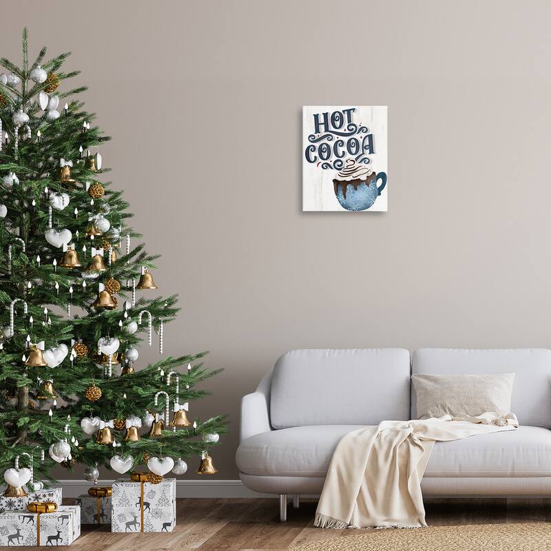 Stupell Warm Rustic Hot Cocoa Canvas Wall Art Design By Kim Allen