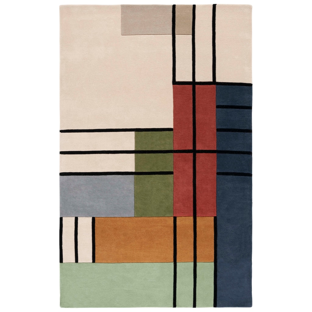 SAFAVIEH Handmade Rodeo Aleksandra Drive Mid-Century Modern Wool Rug