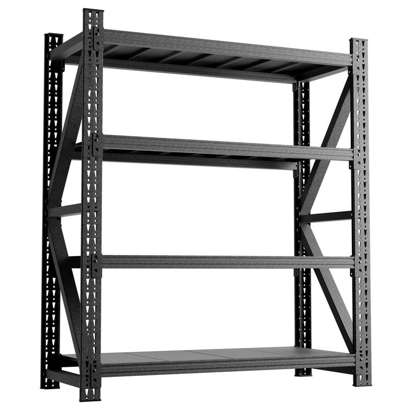 Heavy Duty Metal Adjustable Garage Shelves, 4000LBS Storage Rack Industrial Shelving Unit for Warehouse