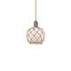 Option Oil Rubbed Bronze / White Glass with Brown Rope