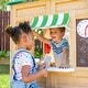 preview thumbnail 12 of 15, Teamson Kids Agnes Wooden Playhouse with Garden Window, Fixed Bench & Flower Boxes, Tan