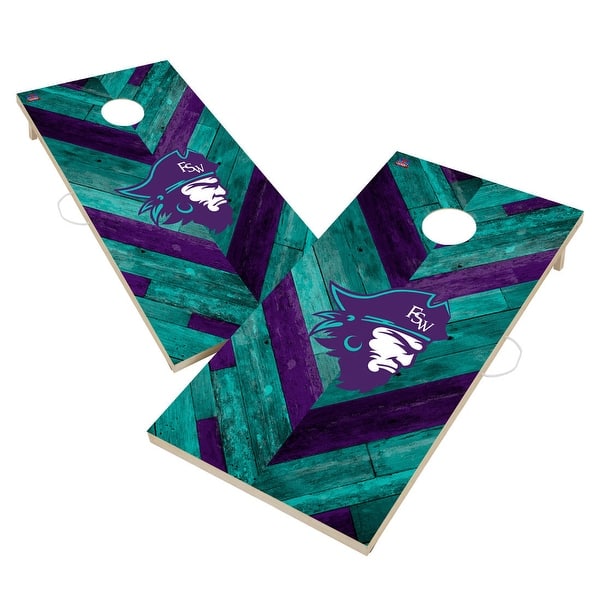 slide 2 of 6, Florida SouthWestern State Buccaneers Cornhole Board Set 16 Years and Up