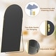 preview thumbnail 43 of 74, Modern Arched Full Length Aluminum Alloy Floor Mirror Standing Mirror