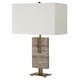 preview thumbnail 4 of 5, Uttermost Turning Point Travertine Table Lamp - 26" H X 17" W X 10" D
