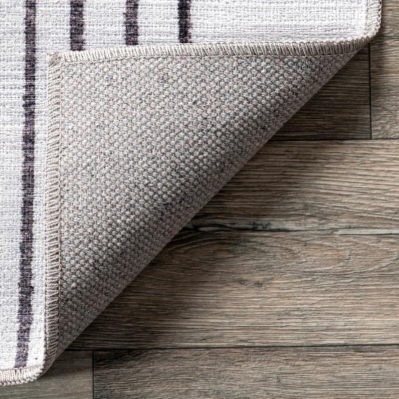 Nuloom Martine SpinClean Abstract Sun Machine Washable Area Rug