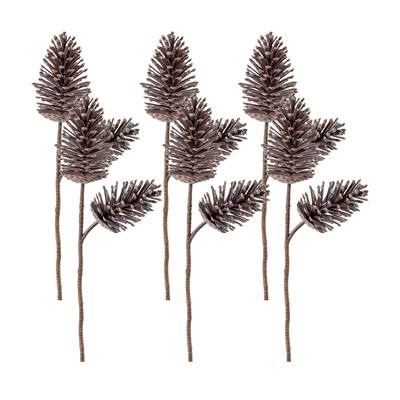 Pine Cone Spray (Set of 6) - 8 x 4 x 28