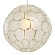 preview thumbnail 13 of 56, Capiz Honeycomb Globe Pendant Light