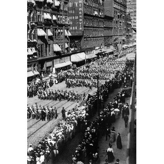 Spanish American War Veterans Parade Black And White Gallery Wrapped Canvas Overstock 31919177