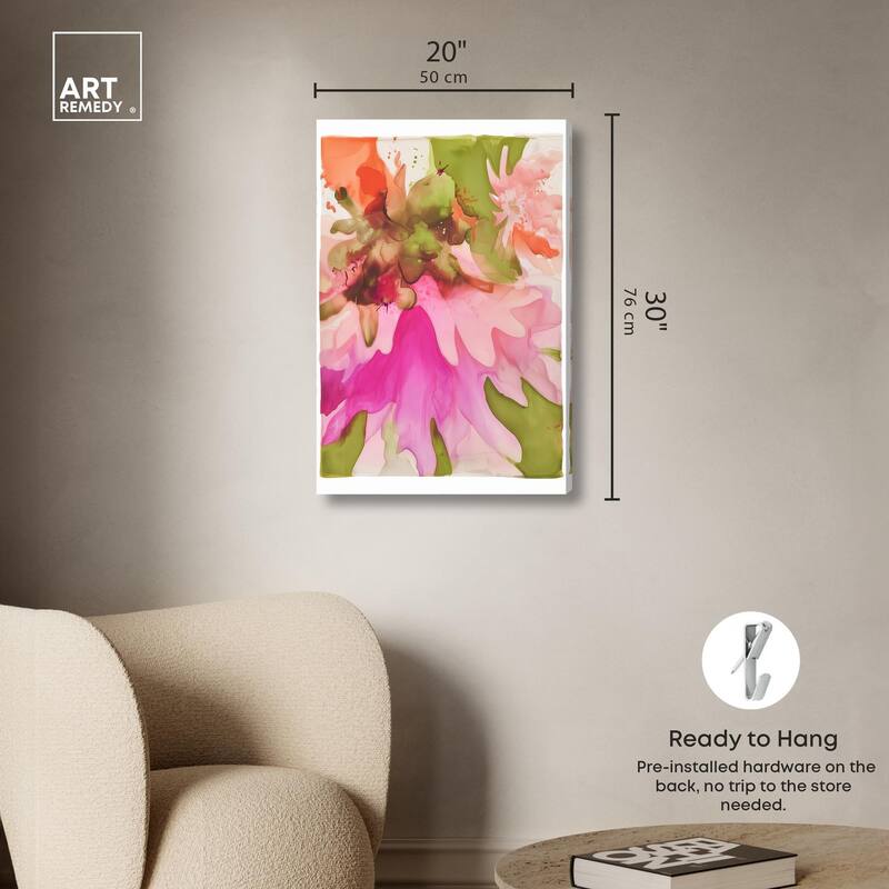 Vibrant Fluidity Floral I Canvas by Art Remedy, Gallery Wrapped
