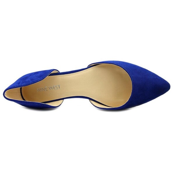 nine west blue flats