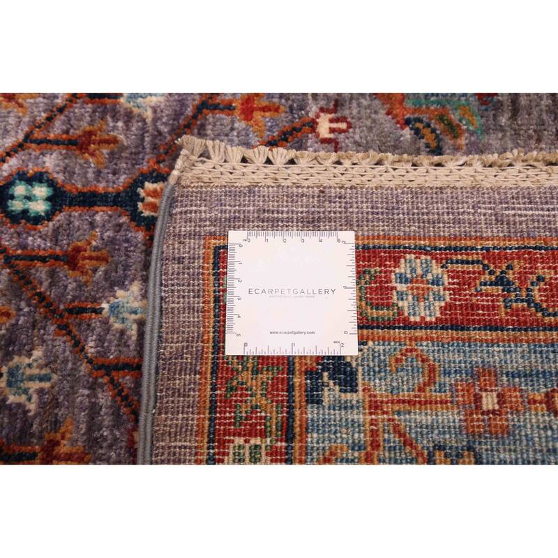 ECARPETGALLERY Hand-knotted Modern Ersari Light Purple Wool Rug - 8'2 x 9'9