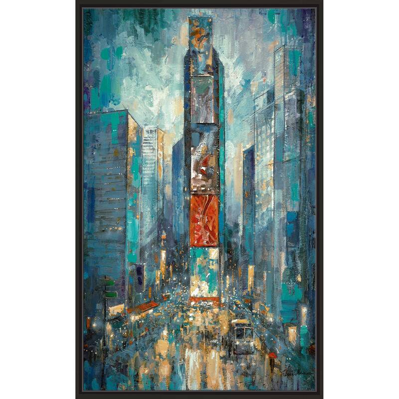 "City of Lights" by Ruane Manning Print on Floating Canvas