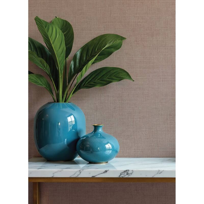 A-Street Prints Alba Rose Open Weave Wallpaper