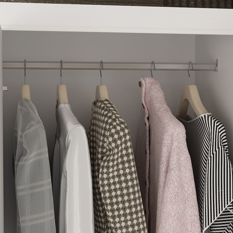 Armoires Wardrobes Shelves Door Bedroom Storage Closet(93.9"/74.2"H)