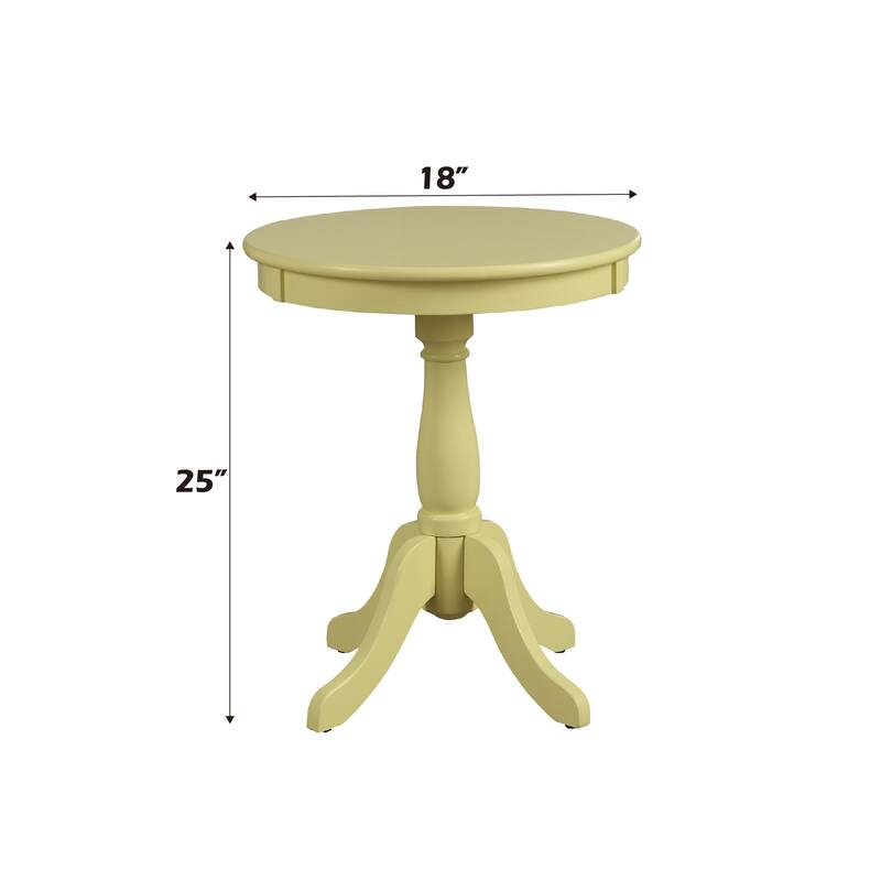 Charming Wooden Accent Table with Classic Pedestal Design for Home Decoration