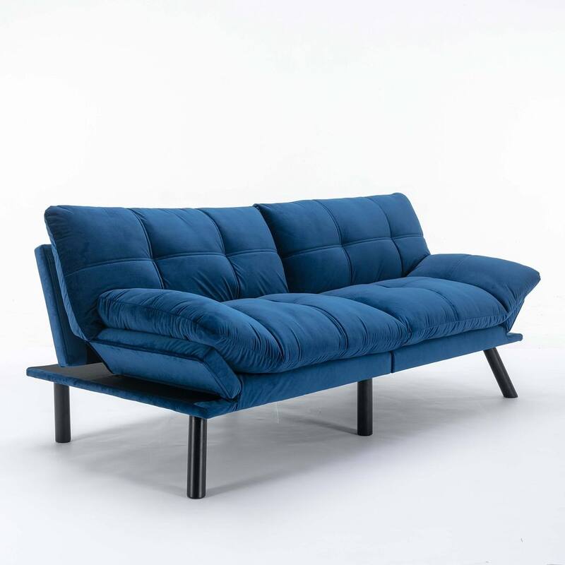 Modern Upholstered 2-Seater Sofa Bed with Adjustable Backrest and Armrests - 70:l