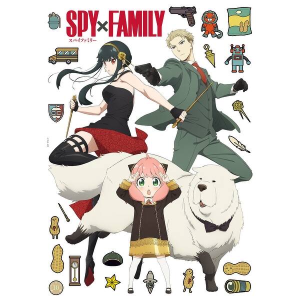 slide 2 of 6, Spy x Family: The Forgers Wall Decals by RoomMates