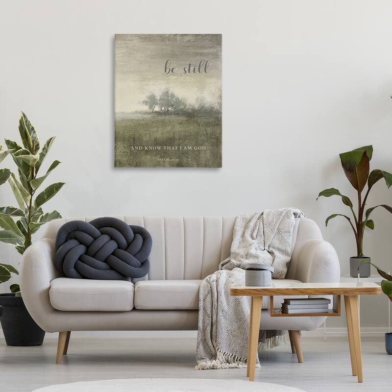 Stupell Be Still over Rustic Landscape Canvas Wall Art Design By John Spaeth