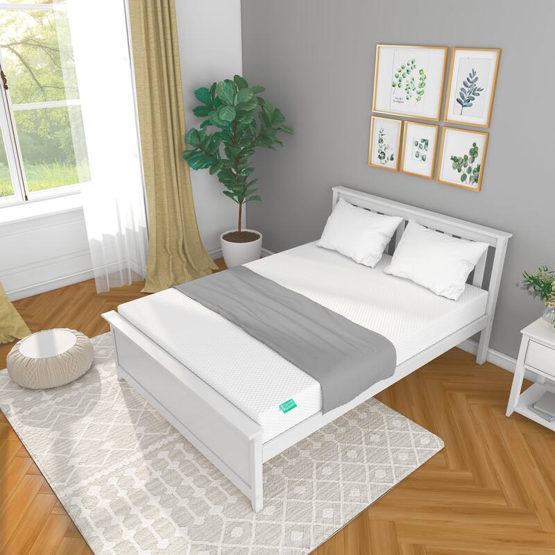 Max and Lily 8" Memory Foam Mattress Full - Medium - White - Full