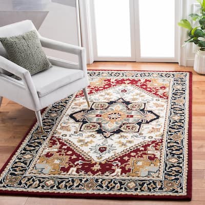 SAFAVIEH Handmade Heritage Carrol Traditional Oriental Wool Rug