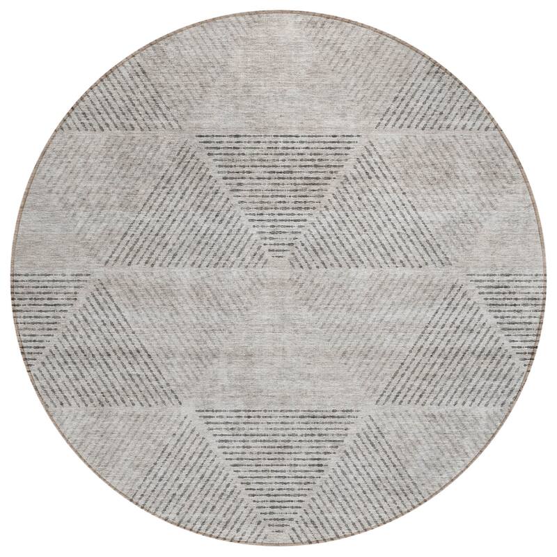 HomeRoots Geometric Transitional Rectangle Outdoor Rug