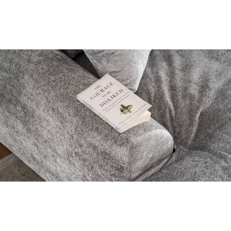 103" L-Shaped Cloud Sectional Sofa with Chaise, Upholstered Boneless Couches for Living Room, Modern Modular Chenille Sofa