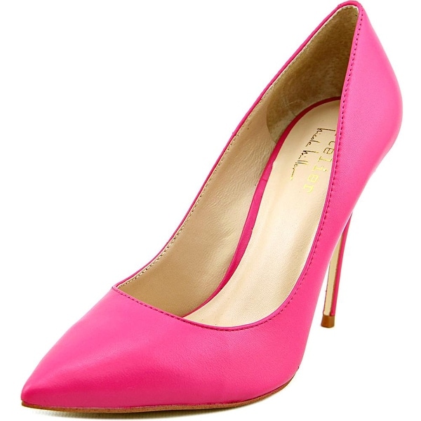 Nicole Miller Maison Women Pointed Toe Leather Pink Heels