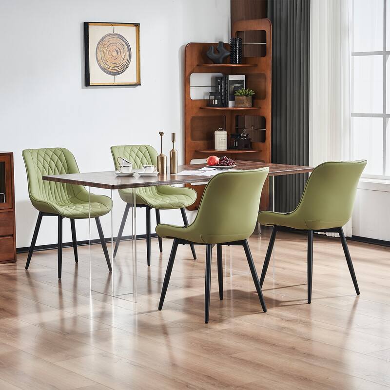 Modern Dining Chairs Set of 2 Upholstered Dining Room Chairs