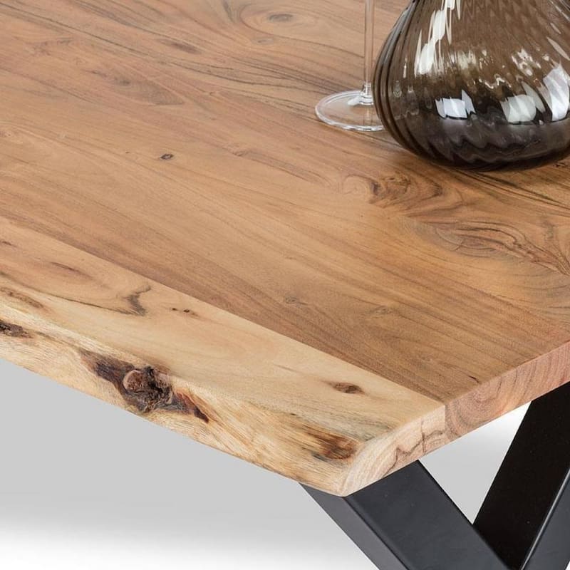 Live Edge X-Base Bench