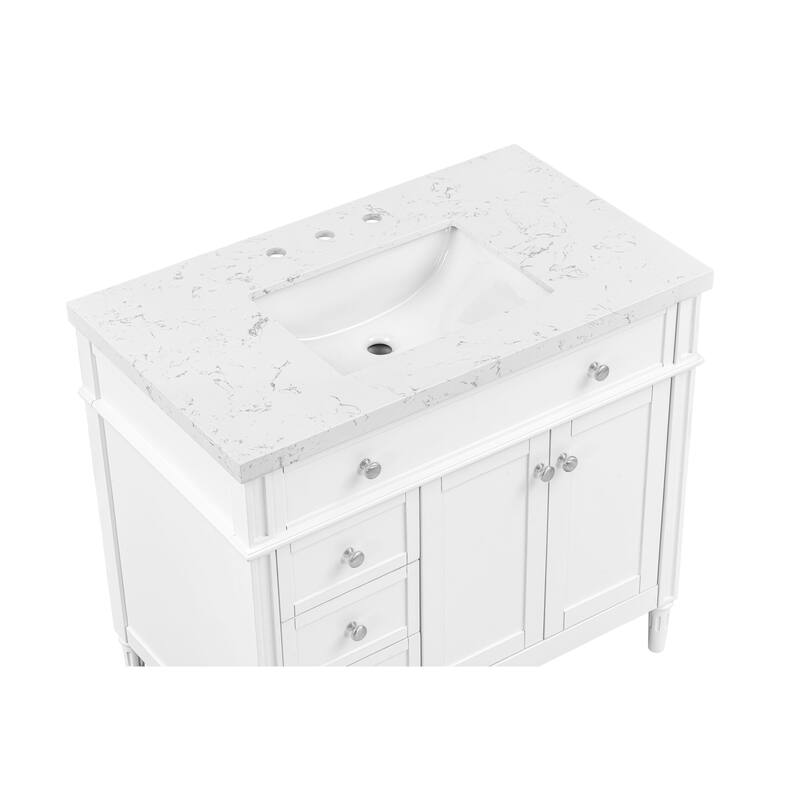 37'' Orinda Bathroom Vanity with Engineered Stone Top