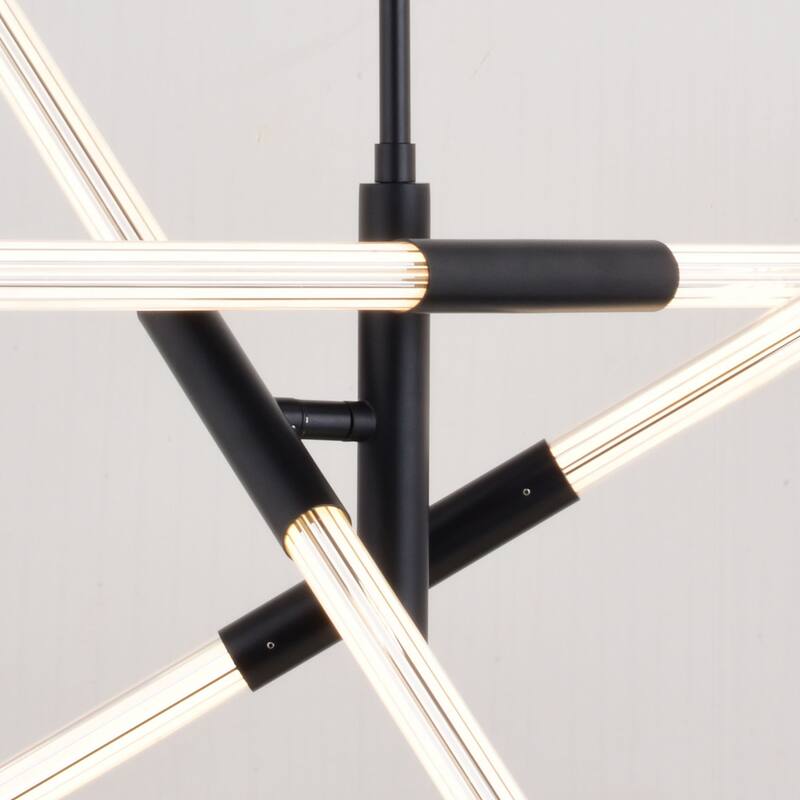 Avalon 3L LED Contemporary Pendant Light White Acrylic Adjustable Arms