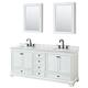 Option White / White Carrara Marble Top / Matte Black