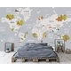 preview thumbnail 1 of 4, GK Wall Design World Map and Animal Kids Removable Wallpaper H:106"  x W:187" - LIGHT GREY