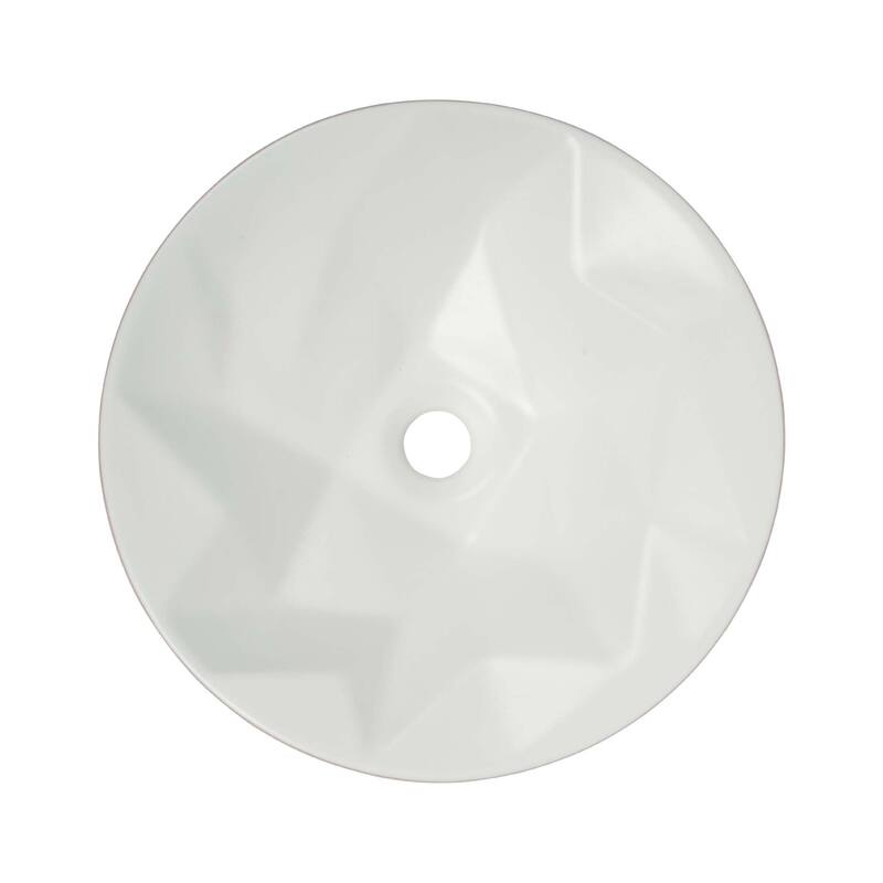 Fine Fixtures 16 inch Round Ceramic Vessel Bathroom Sink