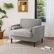 preview thumbnail 12 of 51, Modern Upholstered Corduroy Accent Chair With Arms Pillows