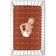 preview thumbnail 3 of 4, Boho Arrow Baby Boy Girl Fitted Mini Portable Crib Sheet - Ivory Burnt Orange Farmhouse Southwest Shabby Chic Bohemian Diamond